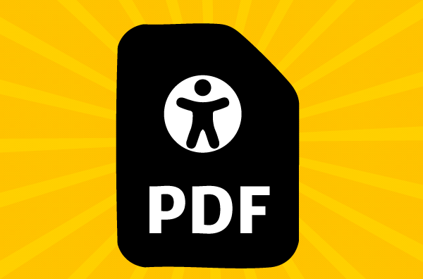 PDF-Dokument mit Symbol für Barrierefreiheit