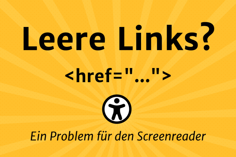 Illustration zum Thema "Leere Links"