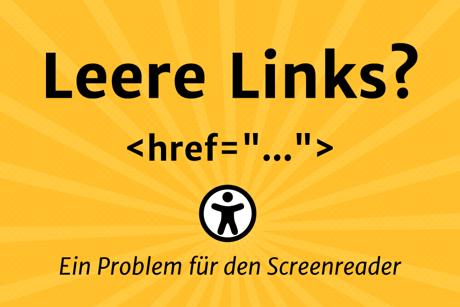 Illustration zum Thema "Leere Links"