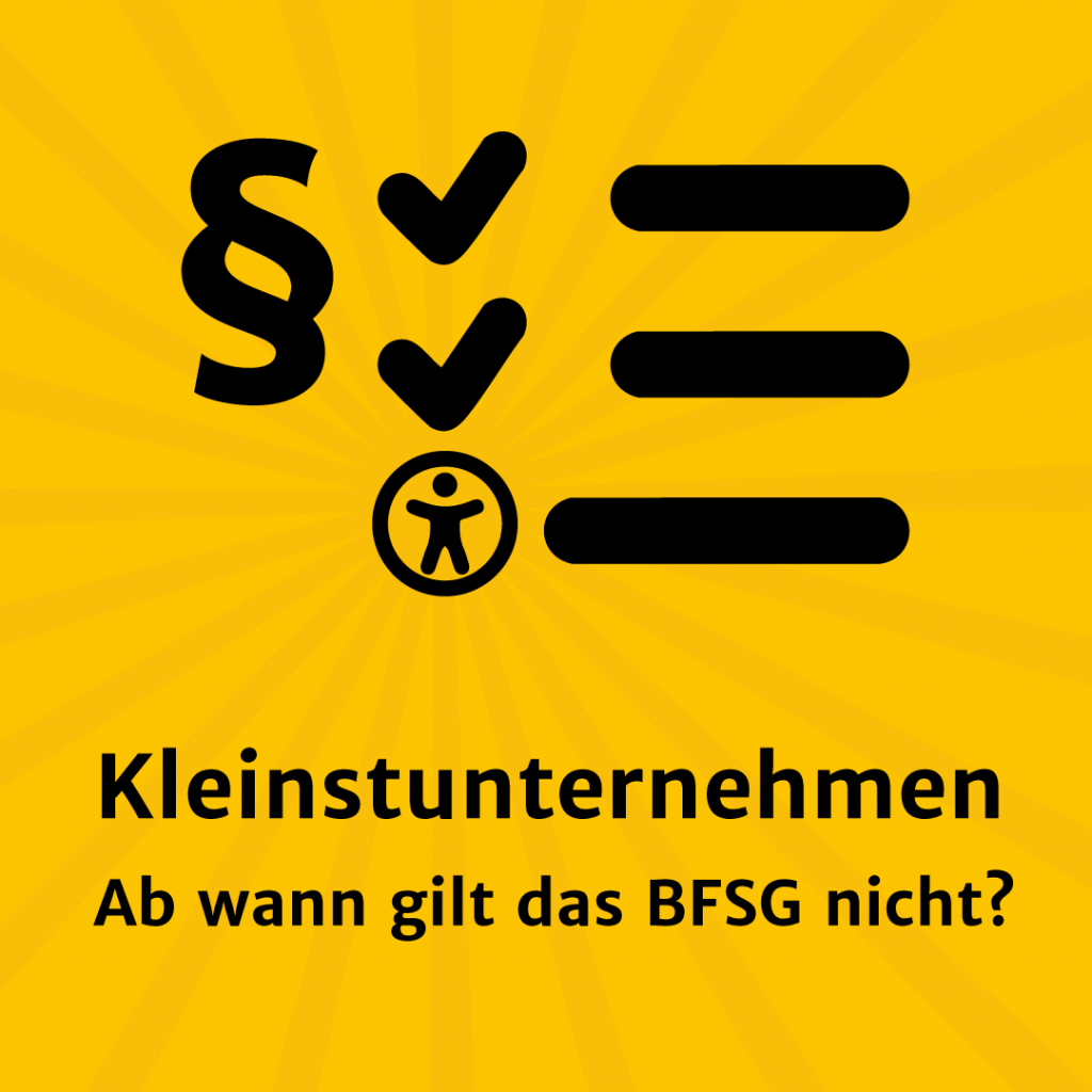„Wir sind doch Kleinstunternehmen, oder?“ Diesen Satz höre ich beim BFSG manchmal und oft ohne belastbare Zahlen dahinter. Wenn du prüfen willst, ob du dich auf die Kleinstunternehmens-Ausnahme berufen kannst, brauchst du im Kern zwei Dinge: ehrliche Mitarbeiterzahlen und echte Finanzdaten. 1. Mitarbeitende richtig zählen Es geht nicht nur um „Köpfe“, sondern um Vollzeitäquivalente: Vollzeit = 1 Teilzeit, Minijob, Werkstudis = anteilig Geschäftsführung zählt mit Externe Freelancer:innen zählen in der Regel nicht als Beschäftigte Ergebnis: Liegt dein rechnerischer Wert bei weniger als 10 Beschäftigten, passt Kriterium Nummer eins. 2. Umsatz/Bilanzsumme im Blick Dann schaust du dir das letzte abgeschlossene Geschäftsjahr an: Jahresumsatz oder Jahresbilanzsumme Grenze: maximal 2 Mio. Euro Wichtig: Einmal darüber kann bedeuten, dass du künftig nicht mehr als Kleinstunternehmen giltst, also regelmäßig prüfen und mit dem Steuerbüro sprechen. Nur wenn beide Bedingungen gleichzeitig erfüllt sind, fällst du unter die BFSG-Ausnahme für Kleinstunternehmen im Dienstleistungsbereich. Bist du darüber, gilt: Willkommen in der vollen Barrierefreiheitspflicht. Und wie immer: Auch wenn du formal ausgenommen bist, barrierefrei ist kein Luxus, sondern gute Usability für alle. Wenn du willst, kann ich in einem weiteren Beitrag einmal typische Rechenbeispiele (Agentur, kleiner Online-Shop, Praxis, Solo-Selbstständige) durchspielen. #BFSG #KMU #DigitaleBarrierefreiheit Illustration zum BFSG: eine Checkliste mit Paragrafenzeichen und Symbol für Barrierefreiheit. Schwarz auf gelbem Hintergrund.